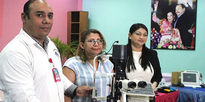 Nicaragua recibió importante donación de equipos e instrumentos oftalmológico.