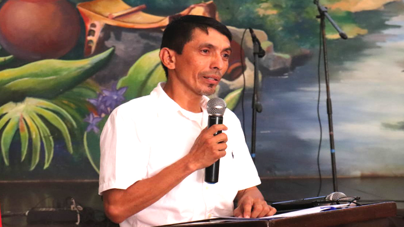 Ingeniero Marlon Vargas Amador, escritor e historiador de Chontales. 