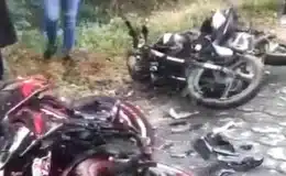 Colisión entre motocicletas dejó dos fallecidos y un lesionado de gravedad
