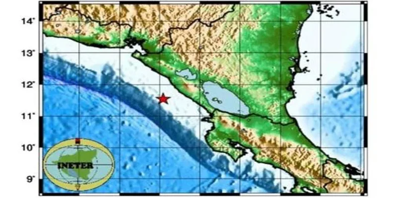 Ineter reportó esta mañana sismo de 4.9 al sureste de Masachapa