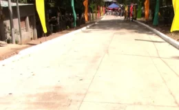 Revestida con concreto hidráulico la calle que conduce a la UNI-sede Juigalpa