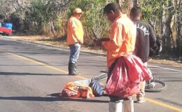 Camioneta arrolla a ciclista en la comunidad El Cedral y resultó con lesiones en su cabeza