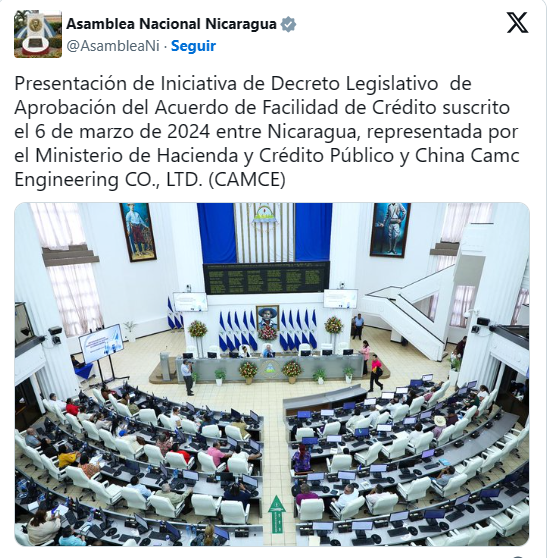 Asamblea Nacional de Nicaragua.