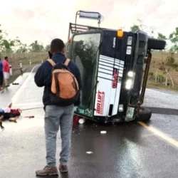 Profesora pierde la vida en un accidente de tránsito registrado en el kilómetro 299, carretera El Rama-Wapí