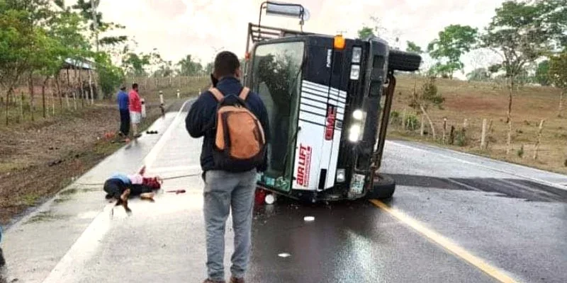 Profesora pierde la vida en un accidente de tránsito registrado en el kilómetro 299, carretera El Rama-Wapí