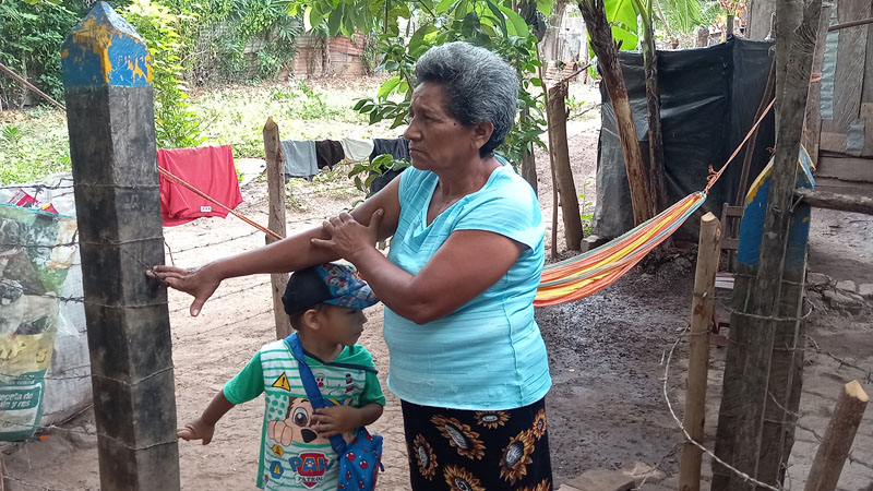 Pobladora del anexo al barrio Héctor Ugarte de Juigalpa. 