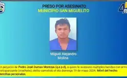 Policía de Rio San Juan capturó al hombre que mató a su enemigo de varios machetazos