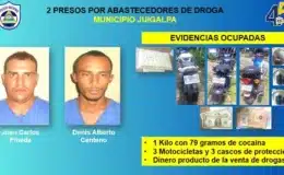 Policía de Chontales capturó a dos abastecedores de drogas