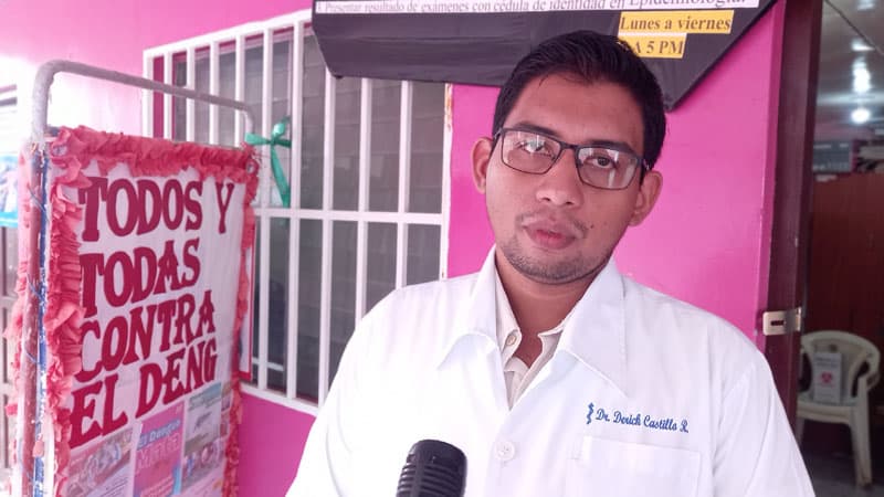 Doctor Erick Castillo Rosales, director de Epidemiología del Minsa-Juigalpa. 