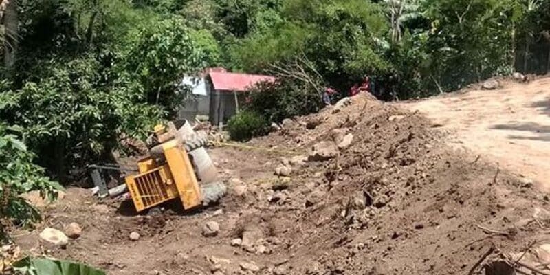 Aplanadora le quitó la vida a su operador identificado como Manuel Iván Hernández