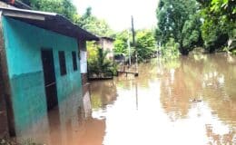 Fuertes precipitaciones dejan en Juigalpa 78 viviendas anegadas de forma temporal