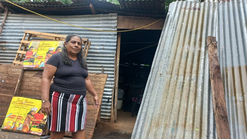 La casa donde habitaba la señora Mayra Juliana Burgos-Foto Punto Noticioso. 