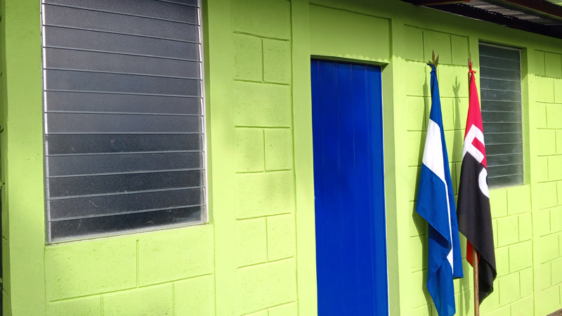 Casa digna entregada este lunes en el barrio Bella Vista, de Juigalpa. 