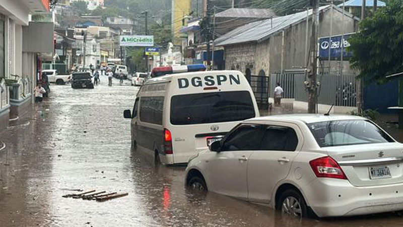 Calles inundadas en Matagalpa-Fotos cortesías de ABC. 