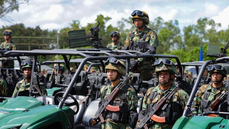 Tropas del Ejército de Nicaragua listas para iniciar la ejecución del Plan de seguridad a la cosecha cafetalera-Fotos cortesía del 19 Digital. 