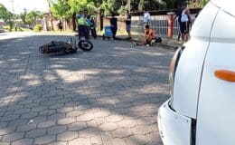 “Accidente en Juigalpa: Motociclista resultó lesionado tras colisionar con un camioncito”