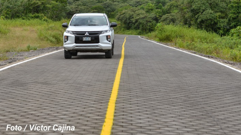 La nueva carretera La Libertad-San Francisco de Cuapa Chontales-Fotos cortesía del 19 Digital. 