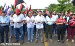 Gobierno de Nicaragua inauguró el primer tramo de la nueva carretera La Libertad-Cuapa