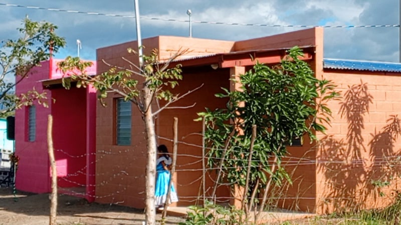 Casas dignas a entregadas a familias del casco urbano de Juigalpa. 