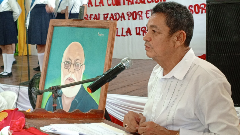 Licenciado Arístides Gómez Machado, secretario del Frente Sandinista en Chontales.