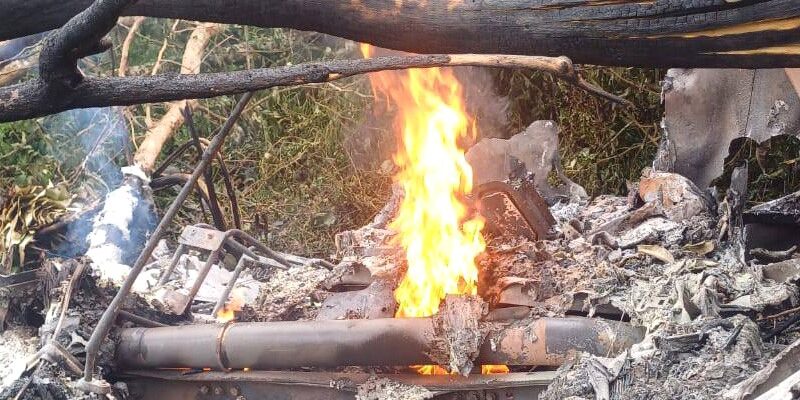 Cisterna agarró fuego al volcarse cerca de la Curva y dejó una persona fallecida