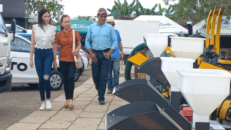 Los visitantes a las feria recorren cada uno de los establecimientos. 