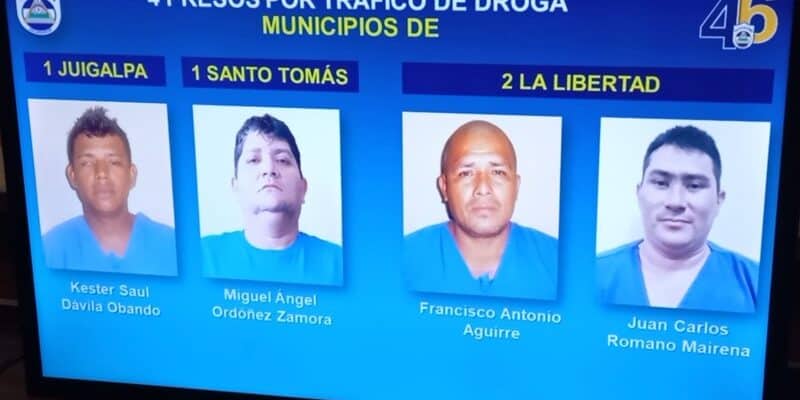 Policía de Chontales capturó a 7 sujetos por diversos delitos