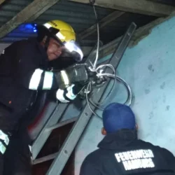 Vivienda estuvo a punto de agarrar fuego