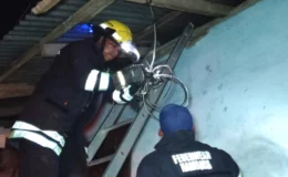 Vivienda estuvo a punto de agarrar fuego