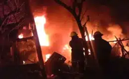 Incendio registrado en el barrio La Tonga de Juigalpa, dejó en la calle a radiotécnico
