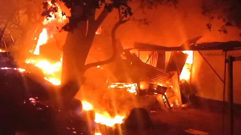 Incendio en la casa de Carlos Alberto Vivas Lizano.
