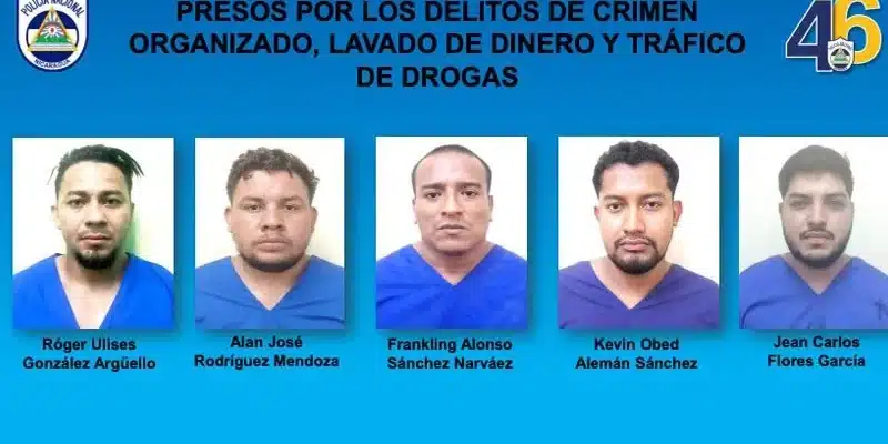 Policías de León y Managua coordinaron una operación que dejó 05 capturados, se incautó 640 kilos de cocaína y dinero en efectivo