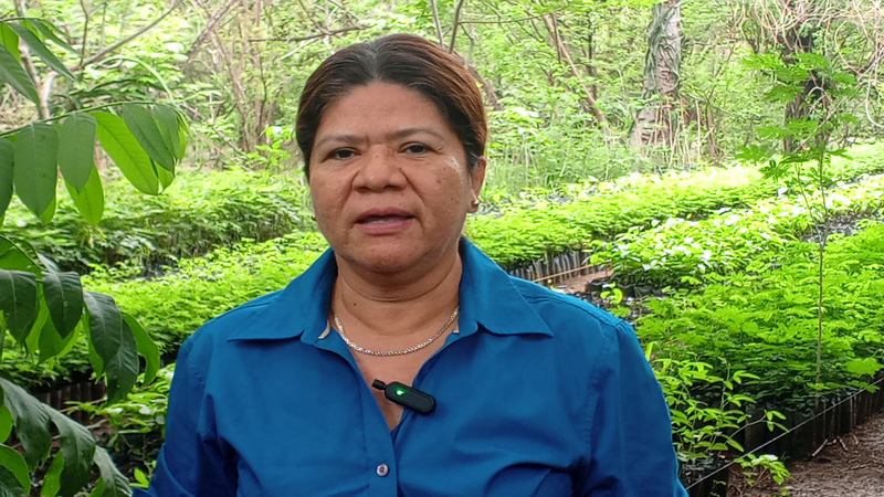 Licenciada Paulina Centeno, productora de Chontales.