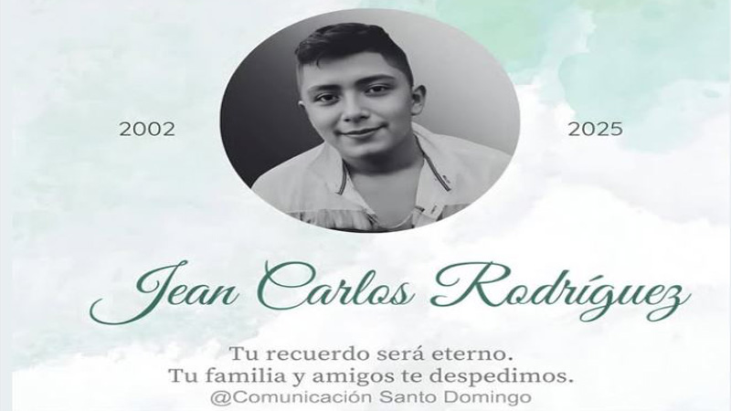 El joven Jean Carlos Rodríguez, habitante de Santo Domingo.