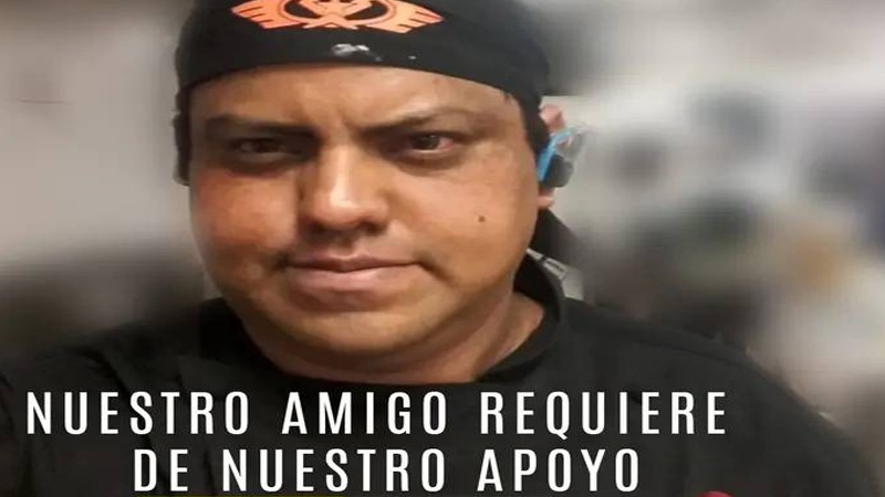 El chef Rafael Orozco, quien requiere de la ayuda de todos.