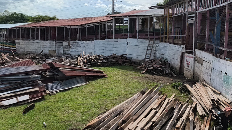 Barrera de Juigalpa avanza en su reparación.