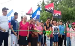 En saludo al 46/19 se inauguró el adoquinado de calles en 04 barrios de Juigalpa