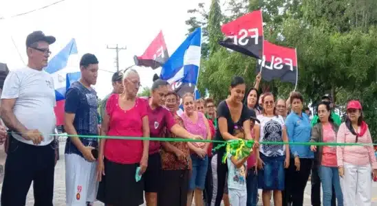 En saludo al 46/19 se inauguró el adoquinado de calles en 04 barrios de Juigalpa