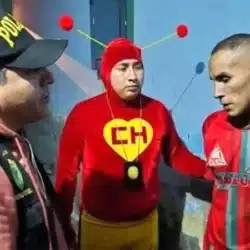 Agente policial de Perú se disfrazó del Chapulín Colorado para atrapar a un grupo delincuencial