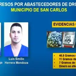 Policía de Rio San Juan capturó a 06 sujetos, entre ellos, dos abastecedores de droga