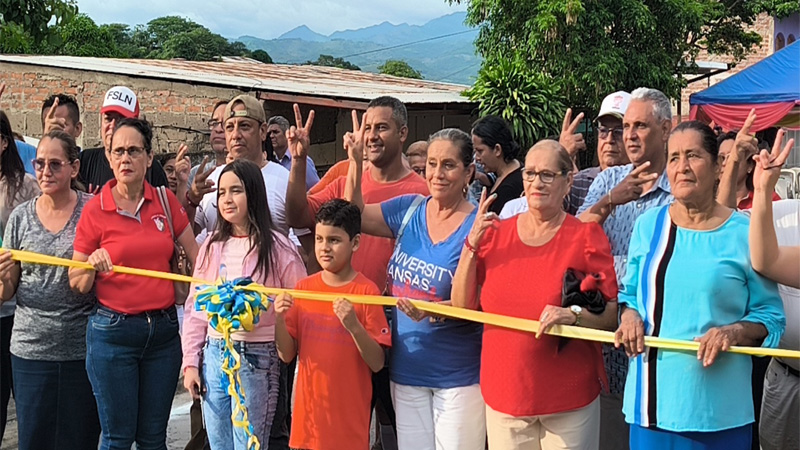 Inauguración de las nueve calles en el barrio Pedro Joaquín Chamorro, de Juigalpa.