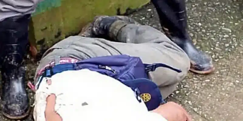 Peatón identificado como Silvano Espino Flores, murió al ser atropellado por un camión