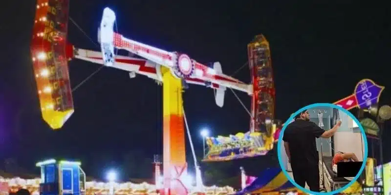 Mujer resulta gravemente lesionada al salir volando de un juego mecánico