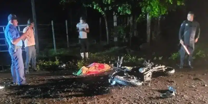 Alfredo Alexander es el motociclista que murió anoche al estrellarse en una vaca
