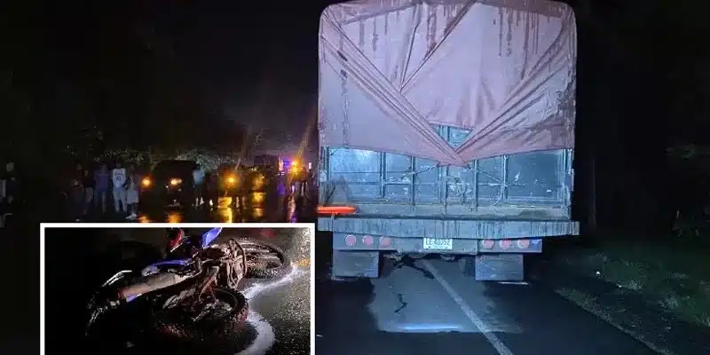 Accidente en la carretera panamericana norte, dejó a un motociclista fallecido
