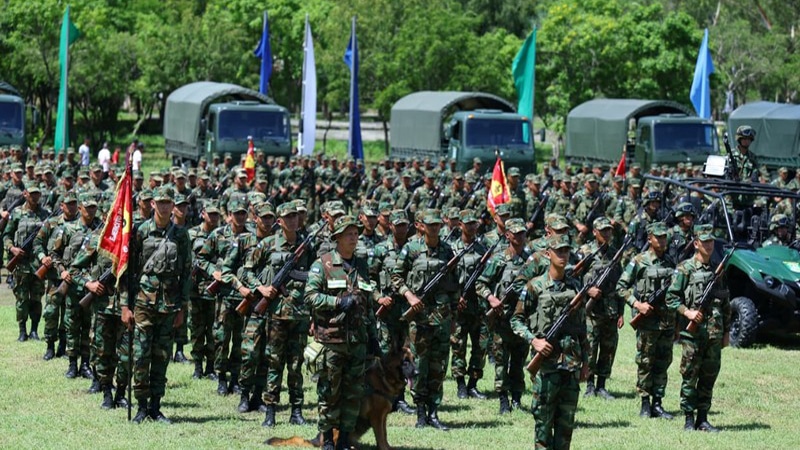 Tropas del Ejército de Nicaragua.