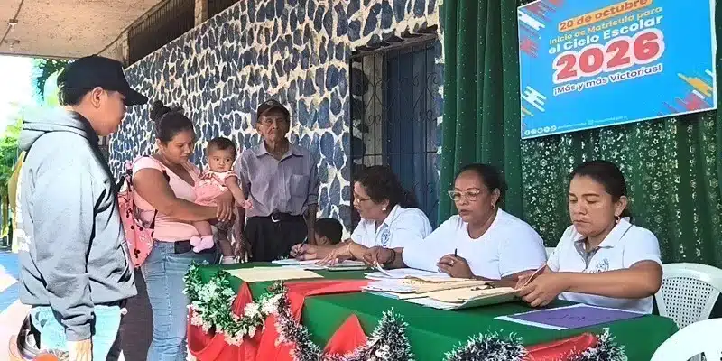 Inició en Chontales la matrícula para el ciclo escolar 2026