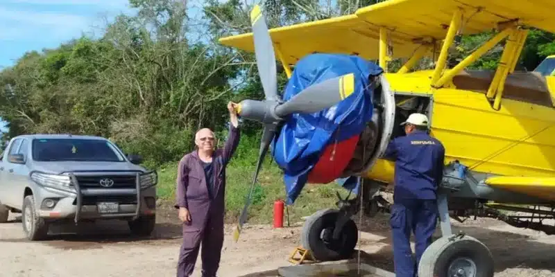 Piloto sobrevive a un aterrizaje forzoso en un camino de macadán en Morrito-Rio San Juan