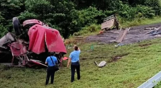 Accidente dejó un muerto en la bajada La Toboba, carretera Nueva Guinea-Bluefields