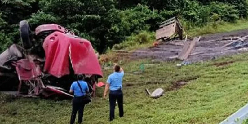 Accidente dejó un muerto en la bajada La Toboba, carretera Nueva Guinea-Bluefields